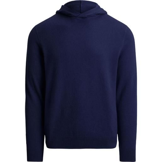 RLX Ralph Lauren felpa in cashmere con cappuccio - blu