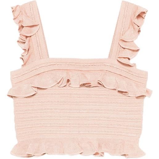 ZIMMERMANN top con ruches - rosa