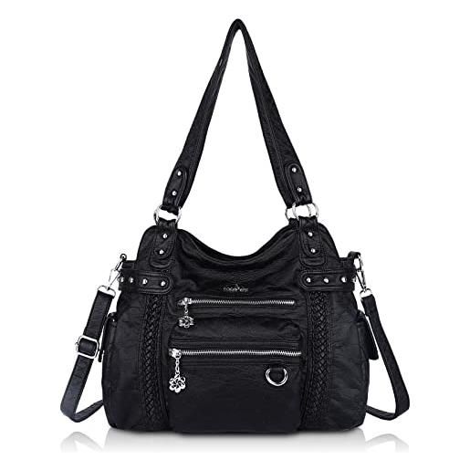 Borsa A Tracolla In Pelle Nera Hogan