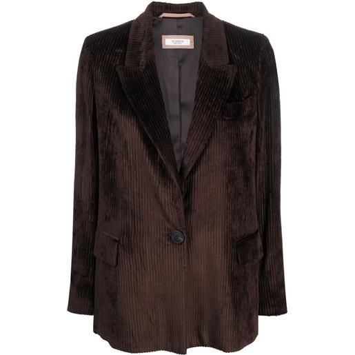 Peserico blazer a coste sartoriali - marrone