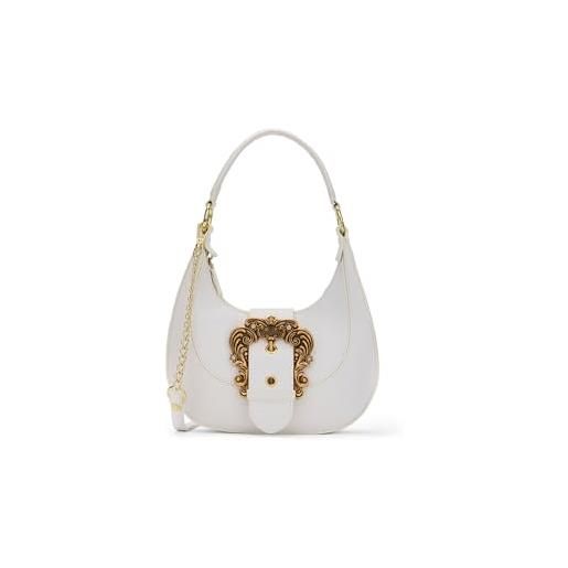 Braccialini borsa donna firmata baroque mezzaluna con fibbia