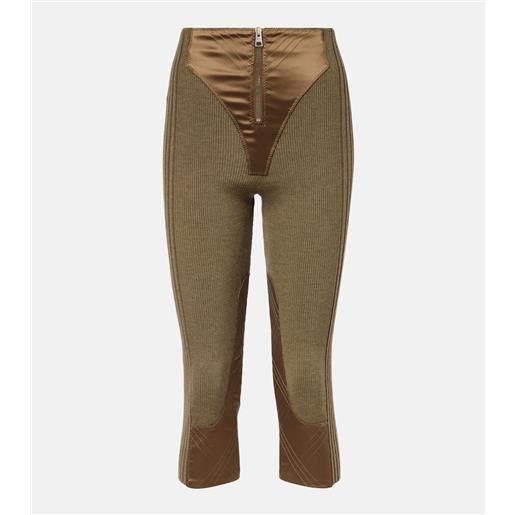 Jean Paul Gaultier pantaloni capri in misto lana
