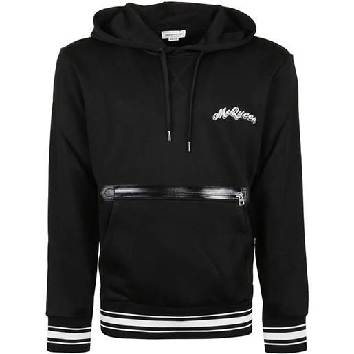 Alexander mcqueen logo hooded sweatshirt