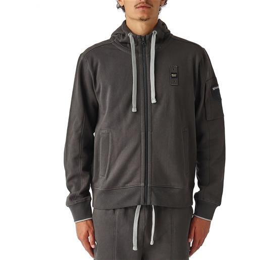 BLAUER felpa full zip cappuccio cardinton