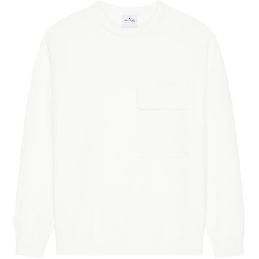 Courrèges maglione girocollo - bianco