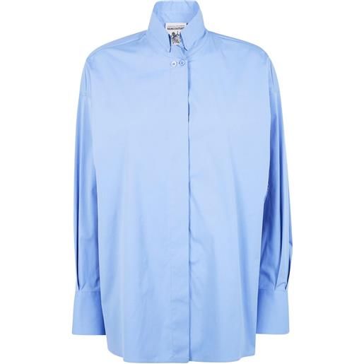 Semicouture camicia a maniche lunghe - blu