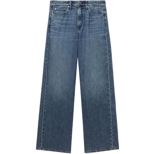 rag & bone jeans con design a cinque tasche - blu