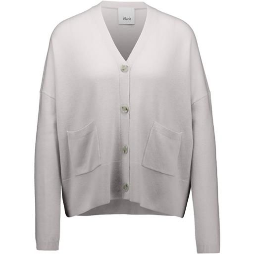 Allude cardigan con tasche e bottoni - toni neutri