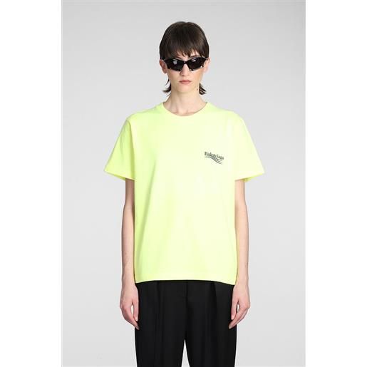 Balenciaga t-shirt in cotone giallo