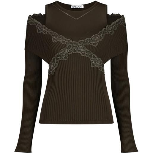 VAILLANT STUDIO top a maniche lunghe - marrone
