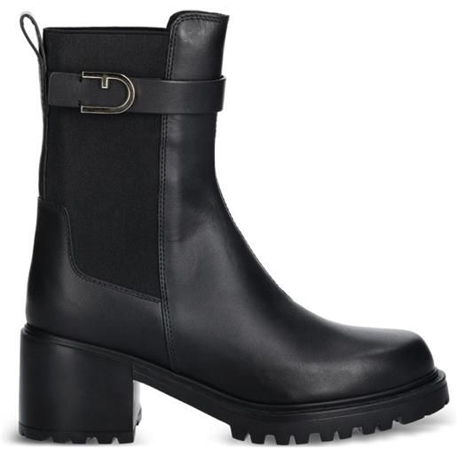 Furla stivali con fibbia - nero