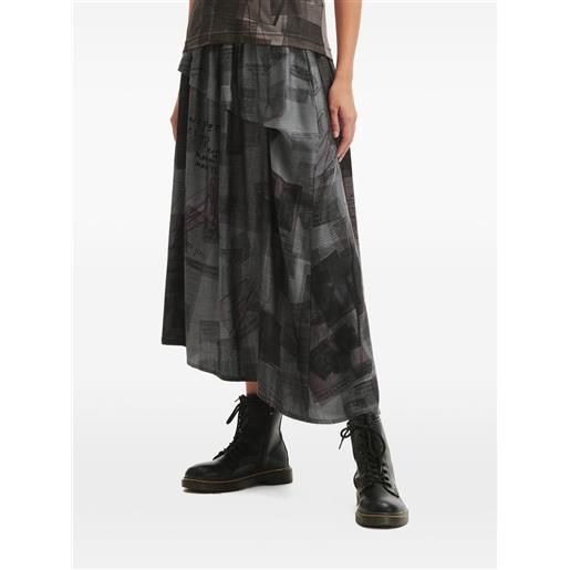 Y's camicia con stampa - grigio