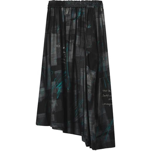 Y's camicia con stampa - nero