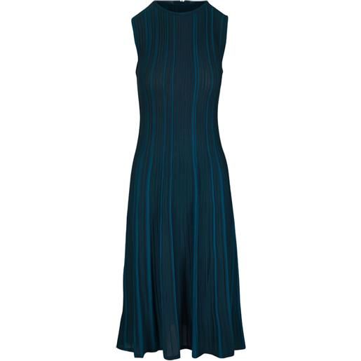 Akris abito a coste - blu