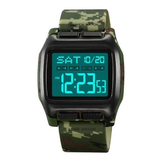 TONSHEN Sportvio Digitale Unisex Orologi da Polso Uomo e Donna 50M