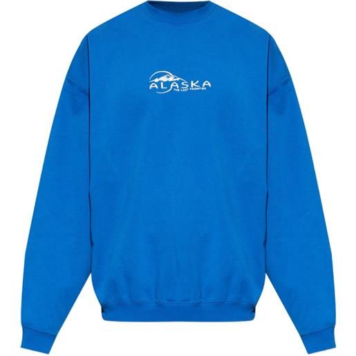 VETEMENTS felpa con ricamo - blu
