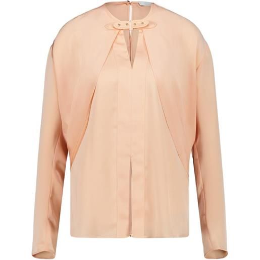 Rabanne blusa a maniche lunghe - toni neutri
