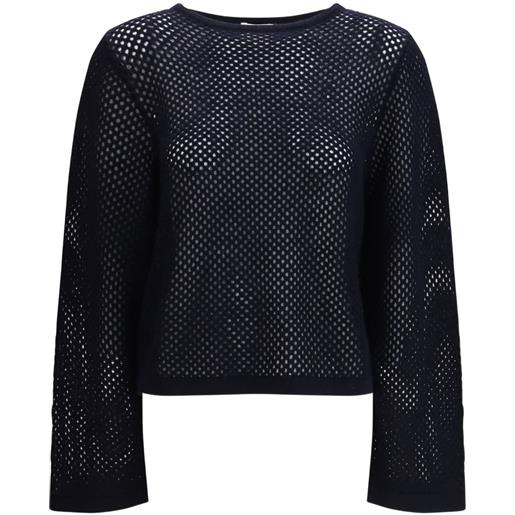 Allude maglione con scollo a barca - nero