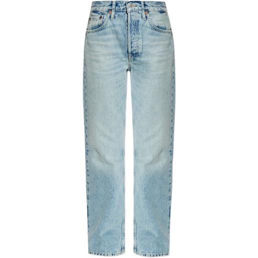 RE/DONE jeans con applicazione - blu