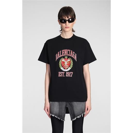 Balenciaga t-shirt in cotone nero