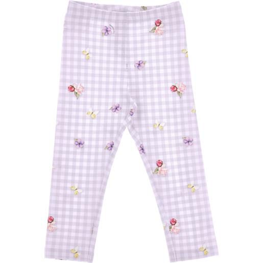 Monnalisa leggings fantasia a fiori