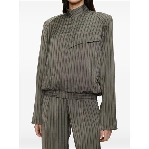 Christopher Esber bomber reyer a righe - grigio