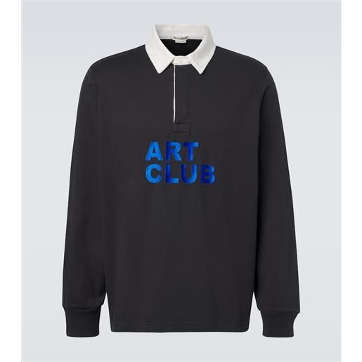 JW Anderson polo art club in jersey di cotone
