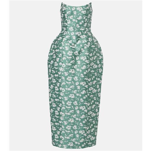 Markarian abito lungo marianne in broccato