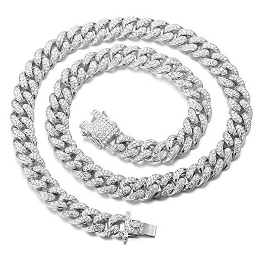 Collana Girocollo Spessa Zoestar, Catena Cubana Oro, Stile Punk, Regolabile, Per Donna E Ragazza - 5