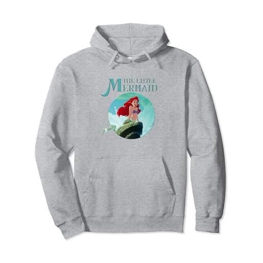 Disney the little mermaid ariel splash rock vintage panel felpa con cappuccio