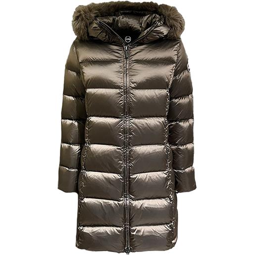 COLMAR ORIGINALS piumino lungo recycled con cappuccio e pelliccia donna