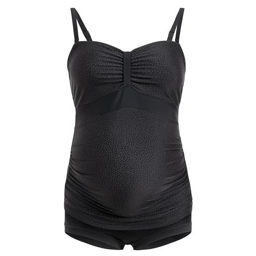 Herzmutter costume da bagno premaman - tankini gravidanza - costumi mare maternitá - futura mamma - due pezzi - 7000 (pois neri, l)