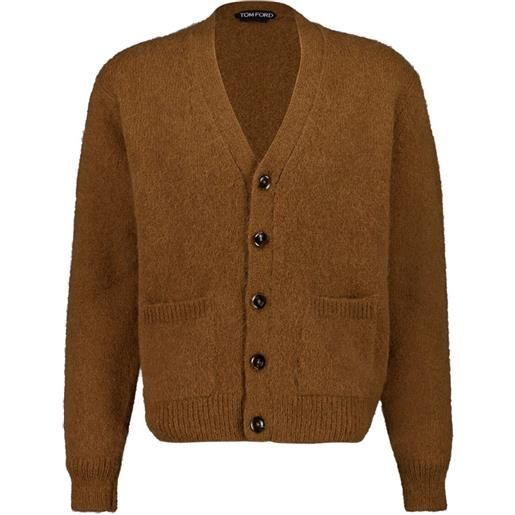 TOM FORD cardigan con scollo a v - marrone