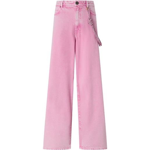 PINKO jeans a gamba ampia - rosa