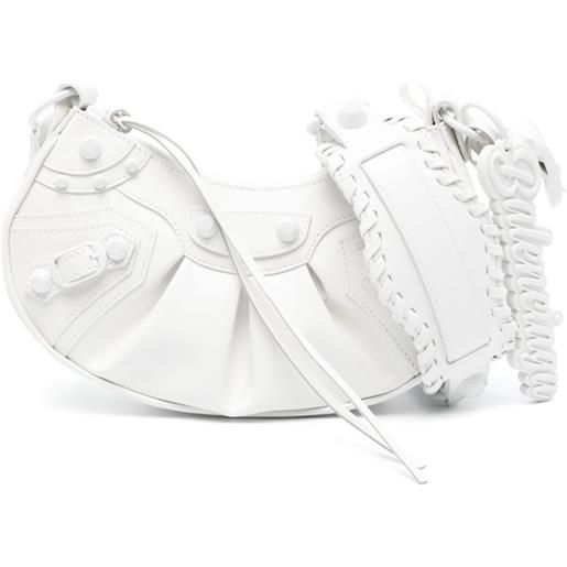 Balenciaga borsa a spalla le cagole piccola - bianco