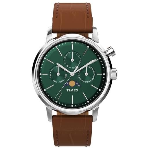 Timex Orologio da uomo Easy Reader da 35 mm, cinturino in