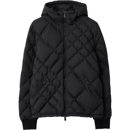 Burberry giacca trapuntata con cappuccio - nero
