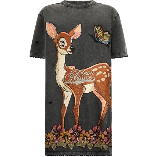 Philipp Plein abito corto con schiena scoperta - grigio