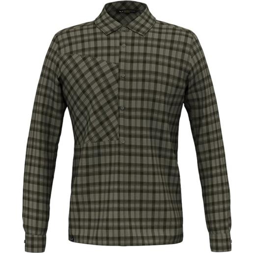 SALEWA fanes flannel 5pl m l/s shirt camicia outdoor da donna