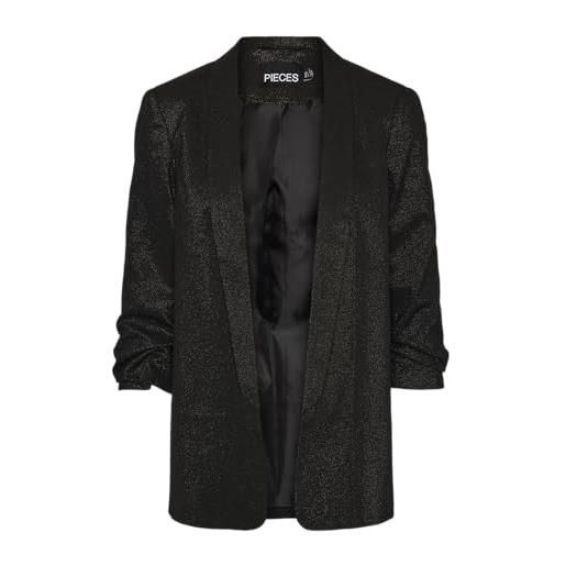 PIECES pcbosella 3/4 glitter blazer noos, nero, xl