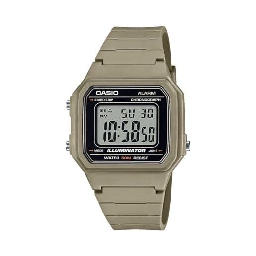 Casio WS1600H-8AV Orologio Uomo Digitale Quarzo – 10 Anni Batteria, 100m Water Resistant, Cronometro, Conto Alla Rovescia, Nero/Grigio