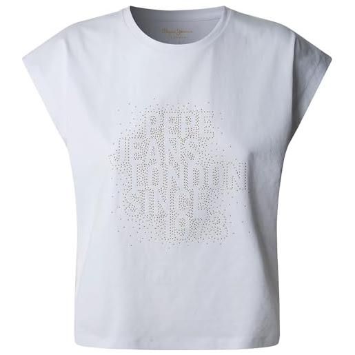 Pepe Jeans aza t-shirt, bianco (bianco), s donna