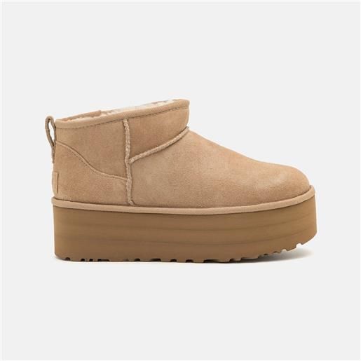 UGG classic ultra mini platform boot sand