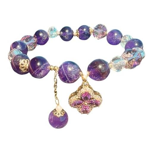 Bracciale di Quarzo Citrino, Perle e Argento 925 - Bracciali Quarzo