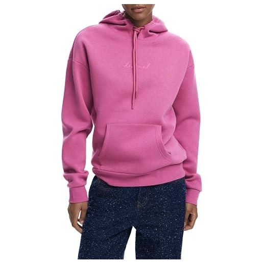 Desigual sweat_basic sweatshirt, rosso, s donna