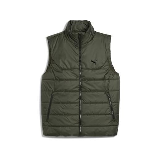 PUMA giacca imbottita essentials da uomo xl, dark olive green