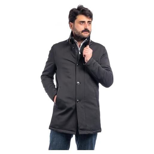 Trench Imperméable Oltre – Taille 44, Gris, Motif Quadrillé, Très Bon état