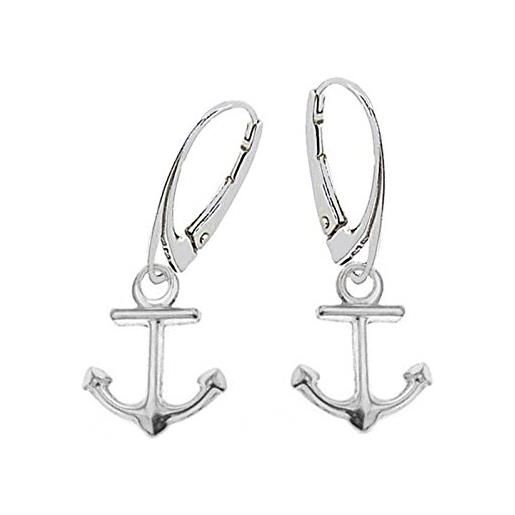 Orecchini Ancora In Argento 925 Con Perle D'acqua Dolce – Stile Marinaro E Anseatico