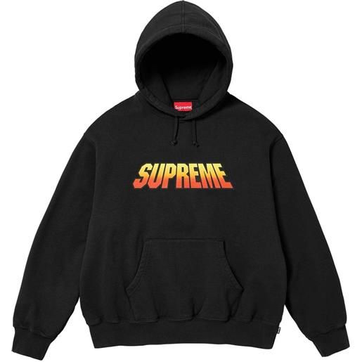 Supreme felpa con cappuccio e logo - nero
