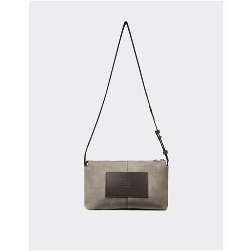 Ferrari borsa crossbody in nylon - male borse e accessori da viaggio khaki green